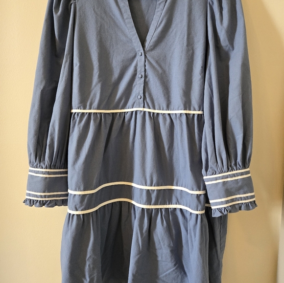 2X Womens blue & white dress - Picture 3 of 10